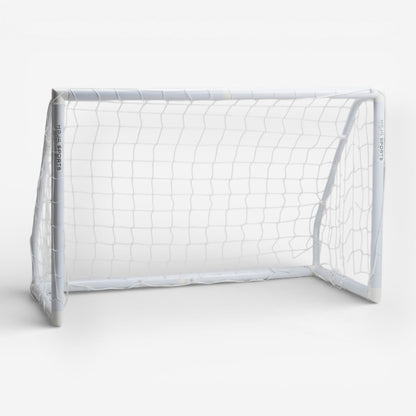 HAJA Sports white PVC Pro Model soccer goal with net, designed for training and everyday play.